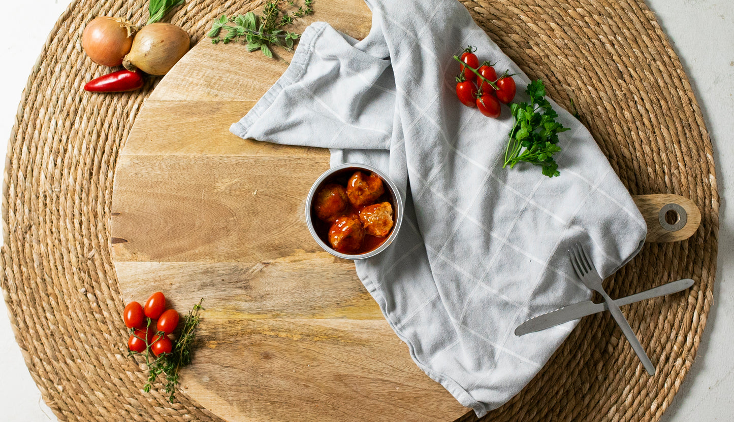 Balletjes in piri piri saus